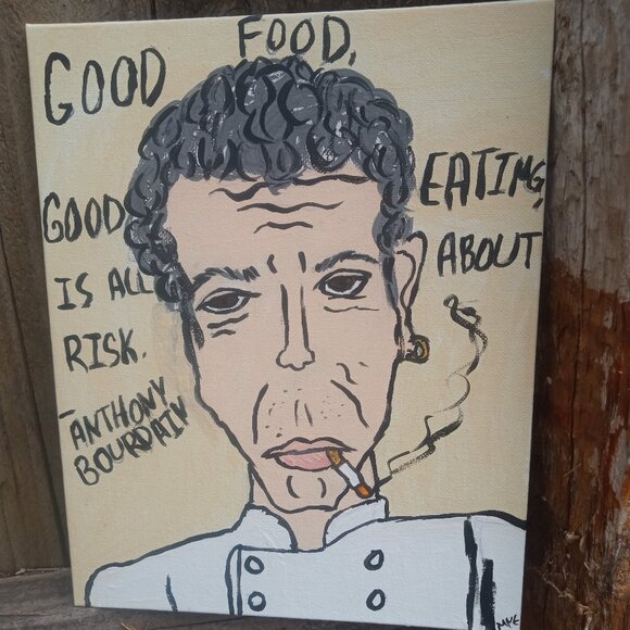 Anthony Bourdain Portrait Painting - Picture 2 of 16